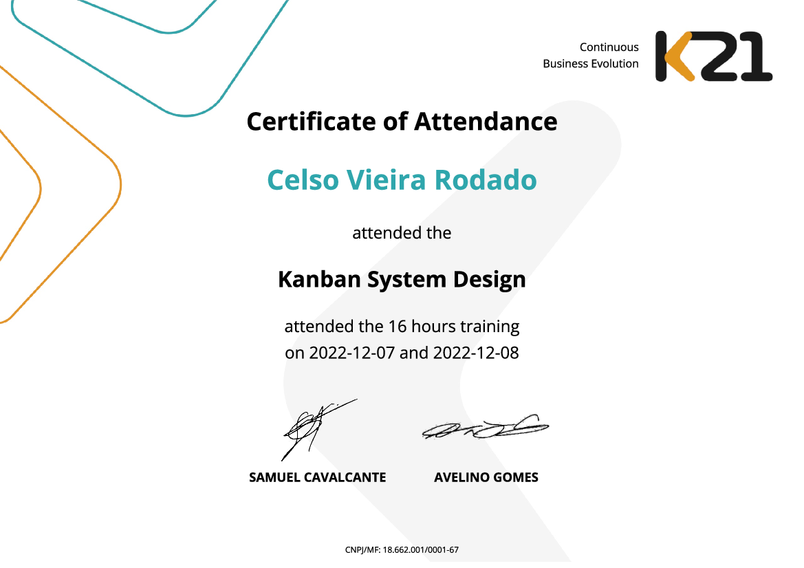Certificado K21